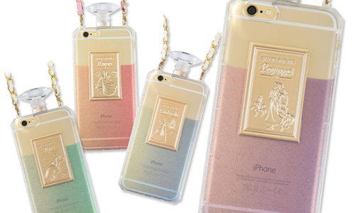 把夢幻香水隨身帶著走！迪士尼公主馬卡龍色香水瓶手機殼 迪士尼、公主、手機殼、香水、香水瓶