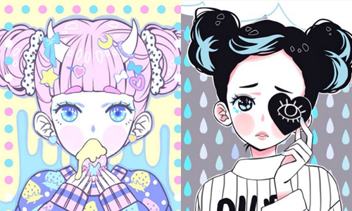 這是小魔女DoReMi接班人？！如棉花糖般粉嫩卻獵奇的少女電繪作品 shiroiroom、Instagram、少女、微獵奇、電繪、粉嫩、少女、女孩、SNS、藝術