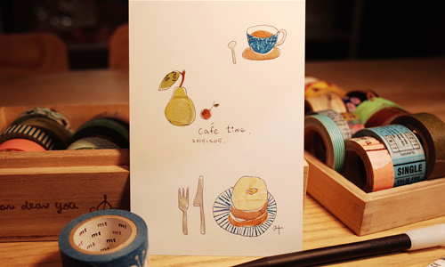 紙膠帶就能貼出的雜貨風小卡！7款趣味手作溫暖朋友心房 紙膠帶、手作、卡片、溫暖、療癒、雜貨、教學、示範、小學堂