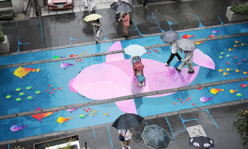 韓國街道變成海底世界？！下雨才看得到的夢幻街景　 Project Monsoon、雨季計劃、D&AD、韓國、首爾