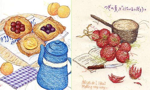 看過用針線畫的插圖嗎？如同手繪般的大師級創作 miyukisakai、縫紉、織品、手繪感、藝術