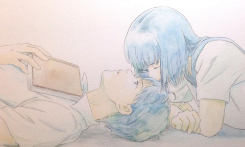 最喜歡被男友輕撫臉頰～超有戀愛感的吉卜力風手繪 instagram、misuyaraguo、やぼ、宮崎駿、吉卜力、情侶、手繪、戀人、藝術