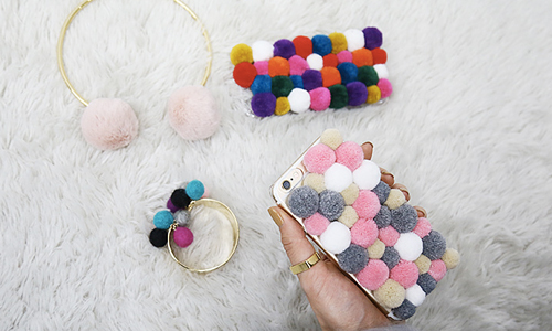 看了超想吃湯圓！想低調都難的可愛毛球手機殼 手機殼、毛球、湯圓、pom pom case、폼폼케이스