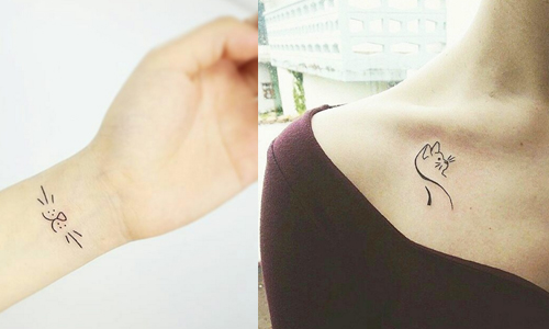 對貓咪的愛不言而喻！貓奴女孩迷戀的簡約系刺青 貓咪、貓奴、喵星人、刺青、簡約