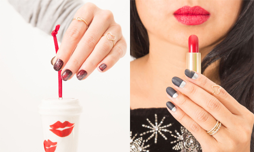 撒上亮粉就能輕鬆製造雪花效果？意外簡單又實擦的聖誕節指彩DIY 聖誕、指彩、DIY、聖誕指彩、基底護甲油