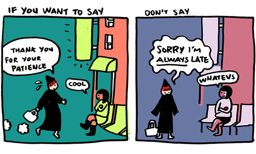 別再為了小事說對不起！8張插畫告訴你「謝謝」比「對不起」美好多了！ 謝謝、對不起、插畫、肖瑤、Sorry