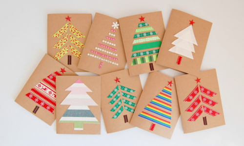 紙膠帶生手也絕對零NG！9款不求人手作聖誕卡 紙膠帶、聖誕卡、手作、idea、卡片