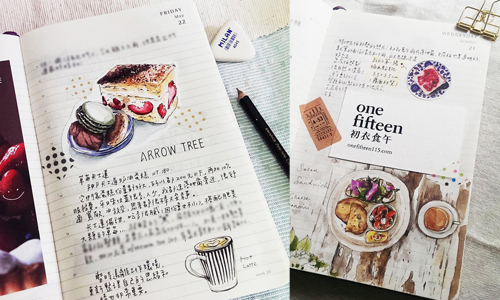 手帳就是她的另類甜食Blog！讓甜點控大爆走的台灣插畫女孩 台灣、創作者、手繪、平面設計師、藝術、甜點、甜食、手帳、插畫、女孩、水彩、寫實、少女心、藝術