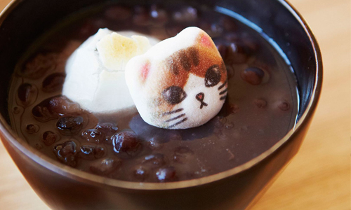 有喵星人作伴的熱紅豆湯好像更美味了！迷你版「貓棉花糖」溫暖上市 フェリシモ猫部、ミニ和風ニャシュマロ、FELISSIMO、貓棉花糖、喵花糖