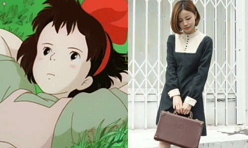 宛如宮崎駿筆下的夢幻角色！用One Piece復古洋裝來迎接冬天 復古、穿搭、宮崎駿、夢幻、童話、動畫、one piece、洋裝、皮鞋、牛津鞋、瑪莉珍鞋