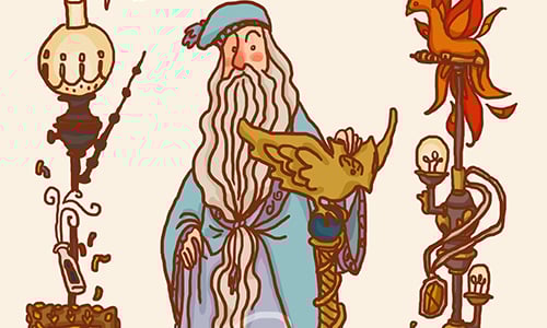 說到妙麗你會想到什麼？哈利波特角色側寫插畫 Harry Potter、哈利波特、插畫、Rosalia Radosti、fan art