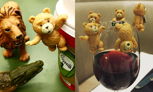 泰迪跟你搶酒喝！超Q熊麻吉杯緣子登場 麻吉杯、泰迪、杯緣子、玩具、熊