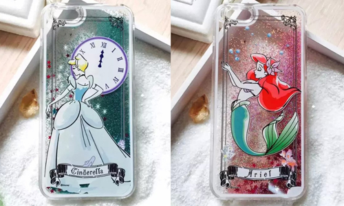 愛麗兒在粉嫩星海玩耍！唯美迪士尼公主流沙手讓少女好瘋狂 手機、手機週邊、手機殼、星砂、流沙