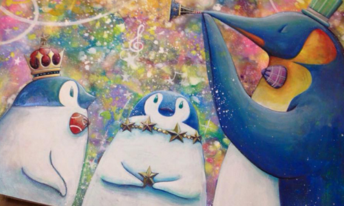 和萌企鵝來一場歡樂派對！宛如夢境般的「動物狂想世界」暖心插畫集 動物、繪畫、イラストレーター、Yosi、展覽