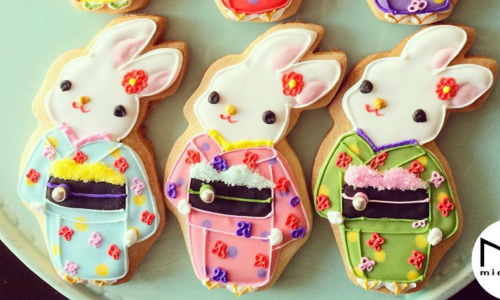 兔兔變身超有氣質和服少女！日本知名翻糖餅乾micarina micarina、翻糖餅乾、糖霜餅乾、日本、日本美食、點心、可愛餅乾、甜點、造型餅乾