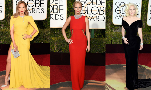 妞快報：「雙珍妮佛」紅黃制霸全場！本屆金球獎紅毯星光火辣登場 金球獎、Golden Globe Awards、第73屆金球獎、紅毯、珍妮佛勞倫斯