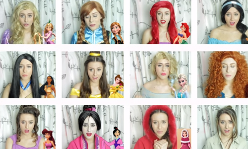 一次當12位公主也太幸福了吧！正妹cover迪士尼金曲全紀錄 翻唱、cover、經典、金曲、迪士尼