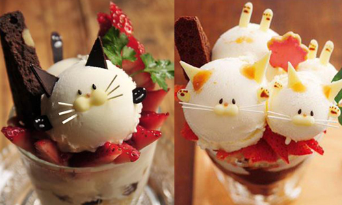 湯匙捨不得挖下去怎麼辦？每日限定「貓咪百匯」療癒系甜點 ことばのはおと、猫パフェ、にゃんこパフェ、貓咪百匯、日本