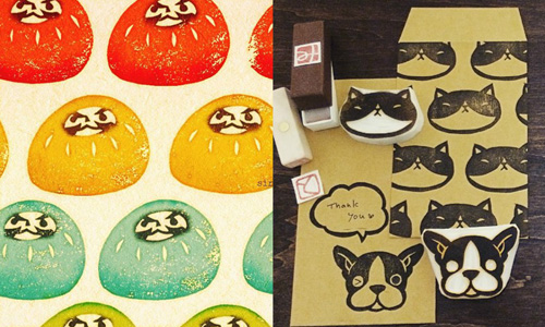 讓貓貓狗狗陪你過個好年！和風感十足的年味動物橡皮章 橡皮擦印章、橡皮章、日本、Sirotae、印章