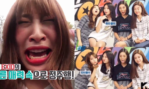 媽，這些女團放太開了啦！韓國女星的鬼臉特輯 鬼臉、韓國、女團、扮醜、截圖、exid、gfriend、哈妮、惠利、醜、沒形象