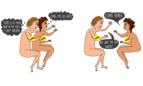 「可以先等我看完電影再愛愛嗎？」剛在一起vs.在一起一年的愛愛對比圖 交往、老夫老妻、熱戀、愛愛、對比