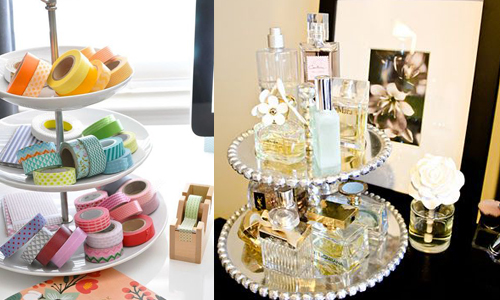 想替房間添點女孩味兒？10個超迷人「甜點盤收納術」 下午茶、妝點、布置、女孩、甜點