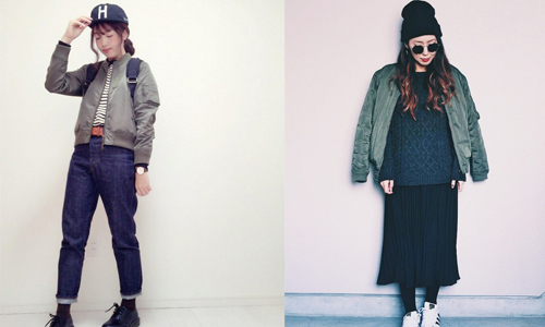 任何風格都能靠它輕鬆駕馭！風靡台日韓的MA-1外套穿搭總整理 穿搭、MA-1、飛行員外套、外套