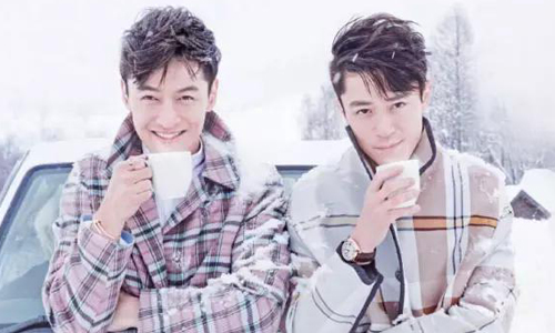 是胡也是霍，是霍躲不過！胡歌、霍建華雪地回眸電暈你 胡歌、霍建華、帥氣、回眸、雜誌