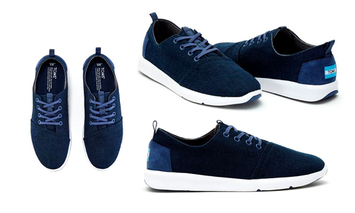 [新聞稿] 簡約典雅！海軍藍男性類運動休閒鞋 TOMS、輕量化、休閒鞋、海軍、藍色