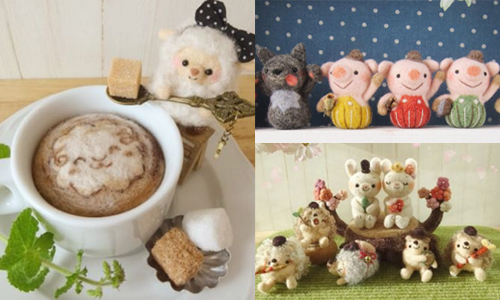 軟綿小羊其實是咖啡調配師！一針一針戳出屬於自己的羊毛氈童話世界　 noawan07、insaagram、羊毛氈、手作、日本、SNS、日本羊毛氈、日本藝術、創意、動物羊毛氈、のあわん