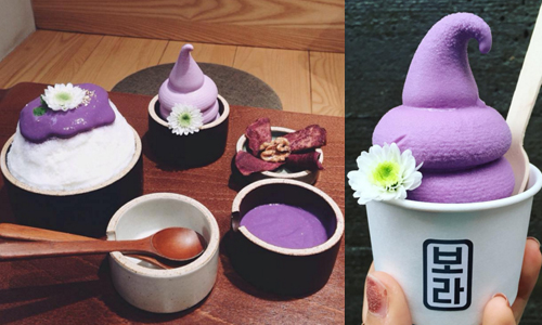 根本是紫色控的天堂嘛！吃完感覺氣質都加分的韓國夢幻Cafe Bora 愛玩妞、韓國、首爾、咖啡廳、冰店