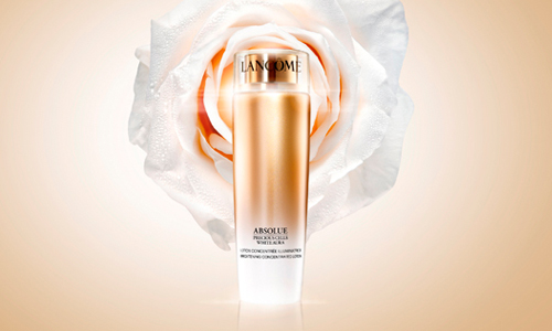 [新聞稿] 全新【LANCÔME 絕對完美極淨鑽白系列】頂級美白、活膚抗老一次到位，先重建、再美白，美容界唯一深擊頑固深層斑點！3月震撼上市！ LANCÔME、2016、玫瑰花、絕對完美極淨鑽白系列、美白
