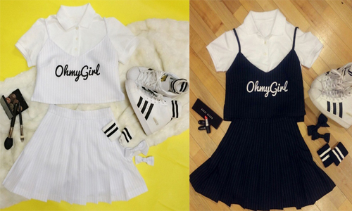 [友站新聞] 展示「工作服」也能圈粉的女團...？IG行銷能力者 名不虛傳！ ohmygirl、演出服、搭配、短裙、棒球夾克、連身裙