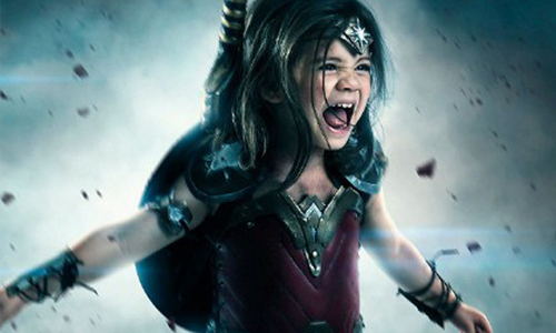 全家出動一起完成心願！年僅3歲的小小神力女超人