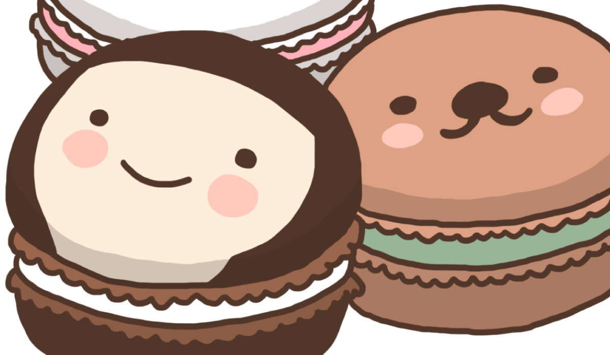 給你一點甜，比馬卡龍還要甜｜屬豬妹小繪本 馬卡龍、屬豬妹小繪本、插畫、文創、藝術