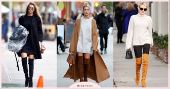 亂穿反而腿更短！長腿神器膝上靴「長度、材質、款式」這樣挑，腿長到逆天！ 長度、材質、款式、膝上靴、長腿、修飾、穿搭