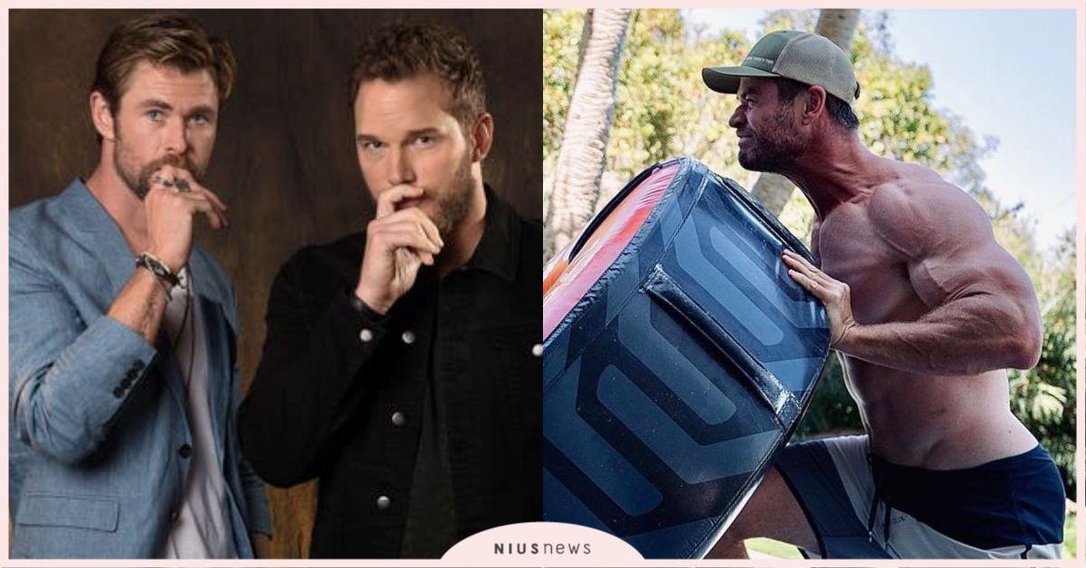 克里斯漢斯沃《雷神索爾4》「練太壯」肌肉炸出！「星爵」拒同框崩潰大喊：求你快爆肥 克里斯漢斯沃、電影、克里斯普瑞特、星爵、索爾、漫威電影宇宙、漫威、超級英雄、雷神索爾