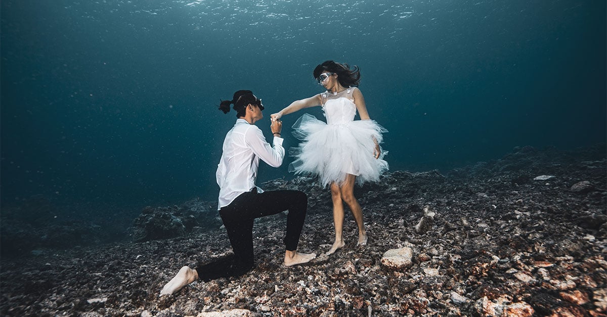 綠島水中婚紗｜絕美夢幻的海底婚紗，我一輩子最特別的回憶 自由潛水、水下婚紗、水中攝影、海中婚紗、綠島