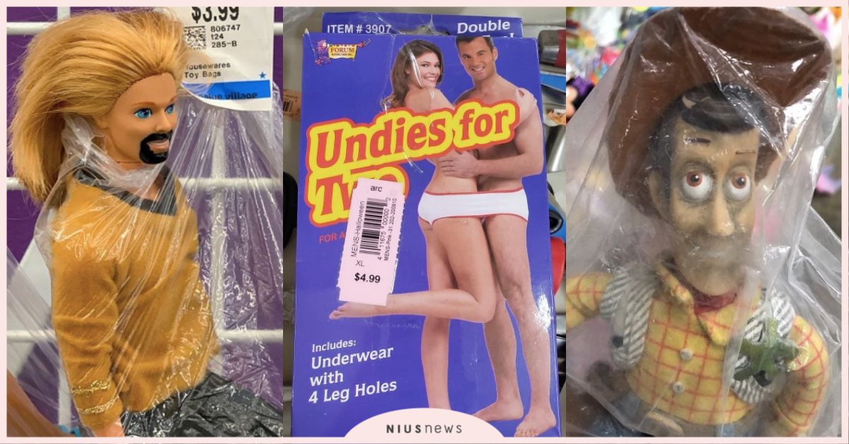 到底誰會買！芭比、胡迪超走鐘、雙人穿內褲，美國二手店裡東西太獵奇！ 芭比、胡迪、玩具總動員、二手店、二手