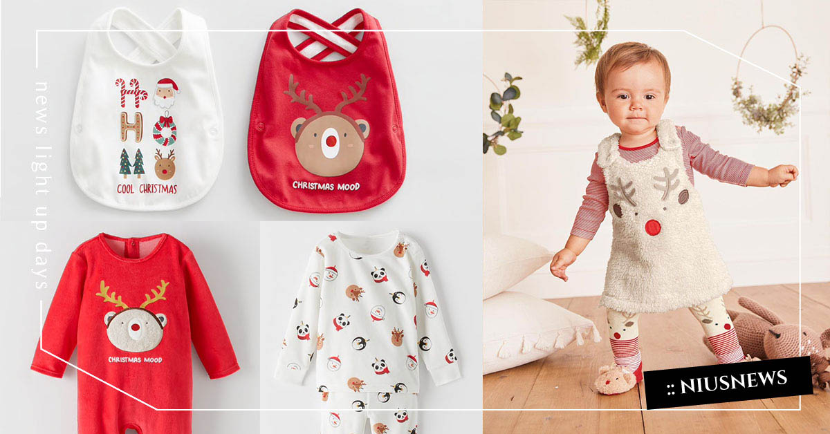 毛茸茸麋鹿鞋、紅咚咚麋鹿圍兜兜超可愛！5家送禮自用都適合的兒童聖誕服飾 親子妞、媽媽妞、聖誕節、聖誕服飾、麋鹿、聖誕老人、H&M、Zara、Next、麗嬰房、Mamas&Papas、母嬰推好物