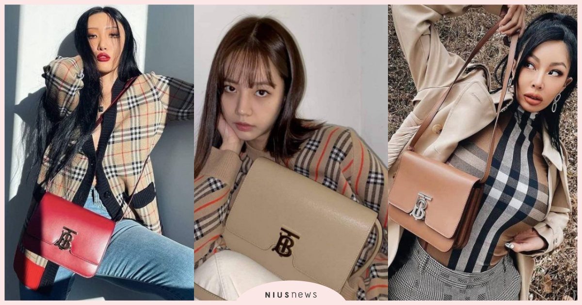 退貨遠征隊姊妹包！華莎、Jessi都揹上「TB」方包，奶茶、寶寶藍都好美！ 退貨遠征隊、華莎、Jessi、BURBERRY、TB包