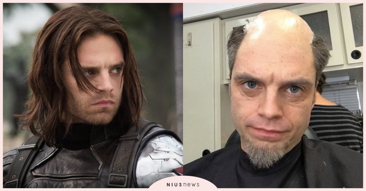 酷寒戰士變「禿頭戰士」！賽巴斯汀一頭秀髮變地中海，自曝老態皺紋照！ 酷寒戰士、漫威、復仇者聯盟、巴奇、賽巴斯汀斯坦、美國隊長