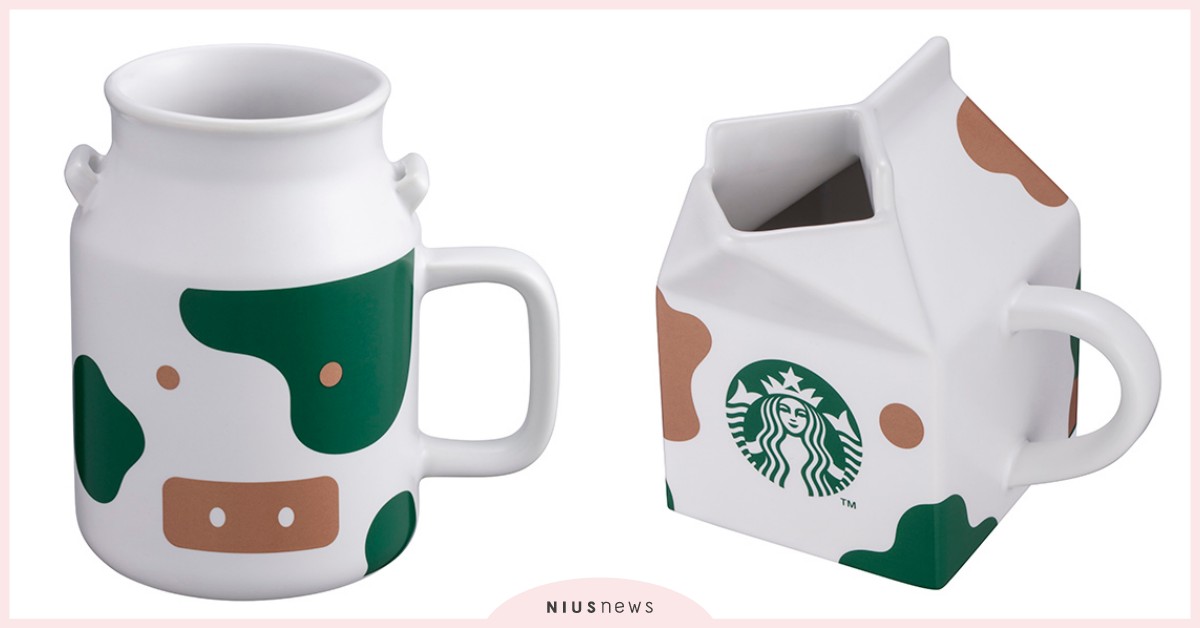 台灣星巴克牛年4款「乳牛」新品！「牛奶盒造型馬克杯」可愛到必收 星巴克、星巴克乳牛、台灣星巴克牛年新品、煙燻奶油糖風味那堤、福吉茶那堤、馬克杯、冷水杯、不鏽鋼杯、隨身瓶、玻璃杯