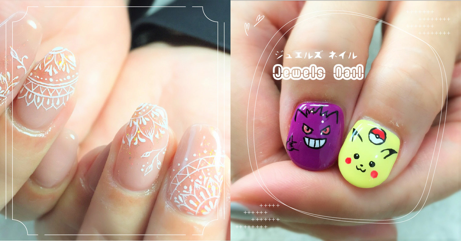 卡通角色圖案美甲超夯！推薦東京Para凝膠登錄美甲沙龍「Jewels Nail」 日本、日暮里、藝術美甲、指甲彩繪