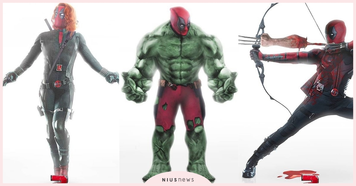 萊恩雷諾斯「加入漫威」惡搞超級英雄！死侍穿「黑寡婦」超緊戰袍、金鋼狼死了又被笑！ 電影、漫威電影宇宙、粉絲自製海報、漫威、萊恩雷諾斯、死侍、金鋼狼、黑寡婦、鋼鐵人