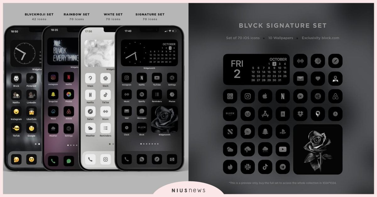 法牌推iPhone「iOS14質感黑介面」！桌布、App圖標、表情符號黑化太酷炫 iOS 14、Apple、iPhone、黑色、黑暗模式