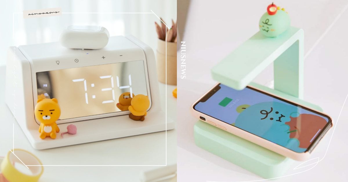 萊恩「手機消毒器」防疫必備！KAKAO FRIENDS推4款多功能無線充電座 KAKAO FRIENDS、Ryan、Apeach、萊恩、桃子、春植、無線充電