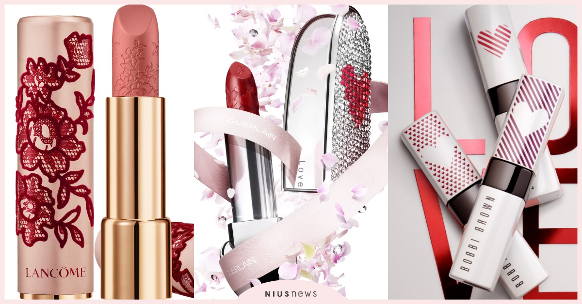 男友請買單！2021情人節限定唇膏搶先看，蕾絲小粉管、愛心刻印送出手絕對不出錯 Bobbi Brown、情人節、唇膏、LANCOME、情人節禮物