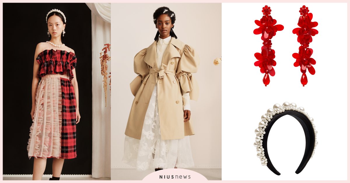 秒打包夢幻大澎袖！H&M設計師聯名5必買，珍珠髮箍、串珠耳環一看就心動！ H&M、設計師聯名、Simone Rocha