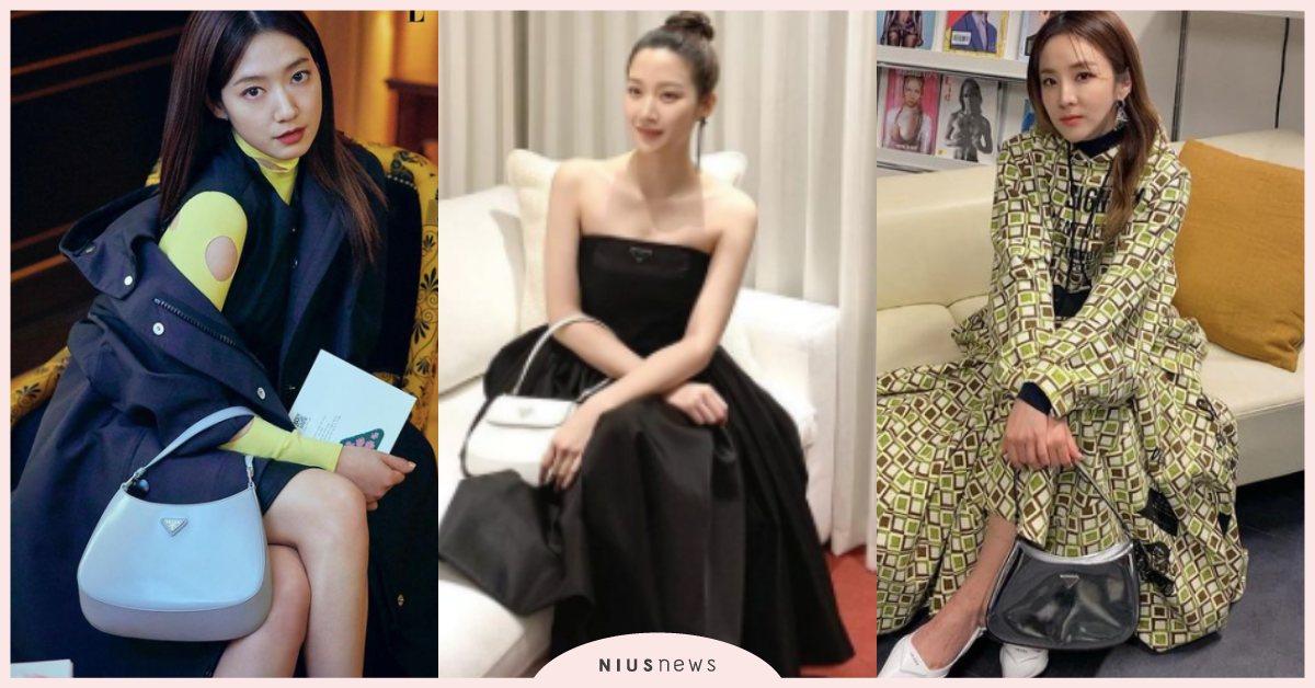《女神降臨》文佳煐、朴信惠都在背！PRADA皮革腋下包太美，韓國女星全在曬！ PRADA、Cleo、腋下包、文佳煐、申惠善、朴信惠